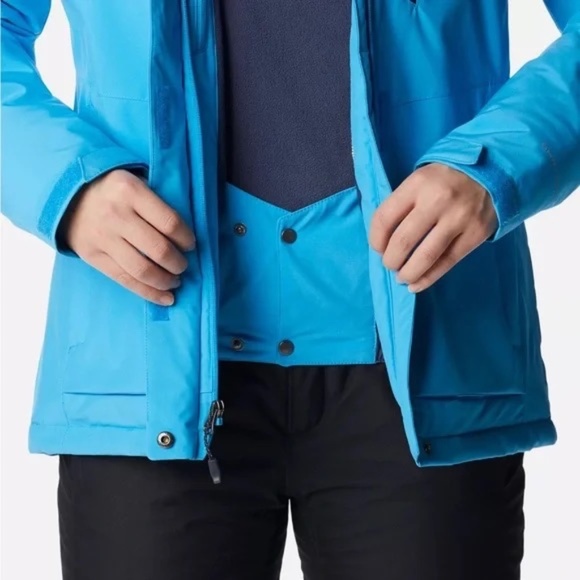 Columbia Women's Ava Alpine Insulated Jacket | Omni Tech Heat Coat | Fur Hood - Picture 8 of 16